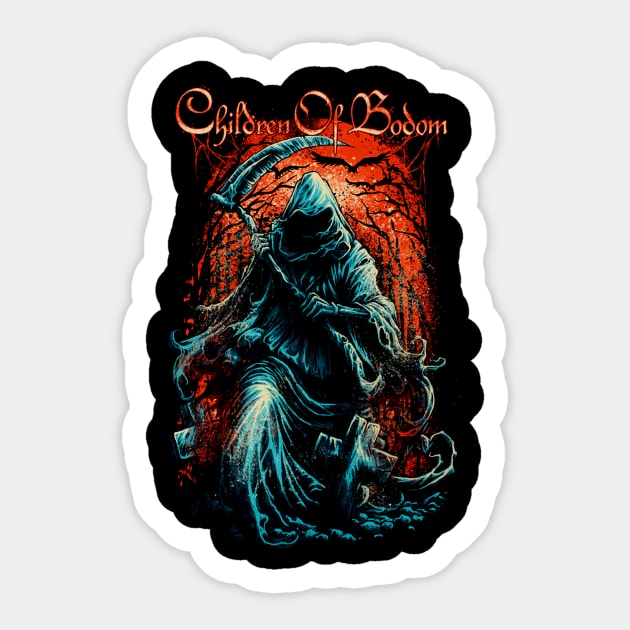 Grim Reaper Sticker by Mey X Prints